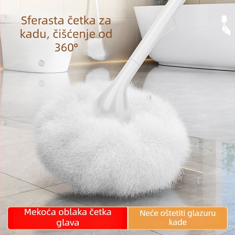 Platinum četka za WC s japanskim stilom, duga drška, zidni nosač, mekani dlačice