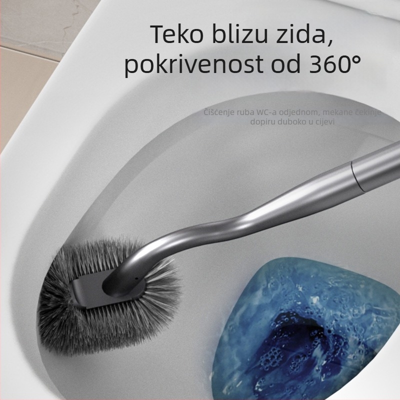 Zidna četka za WC, plastična, jednokratna, 530 g, Bo Kui, pakirana u jednoj kraft kutiji
