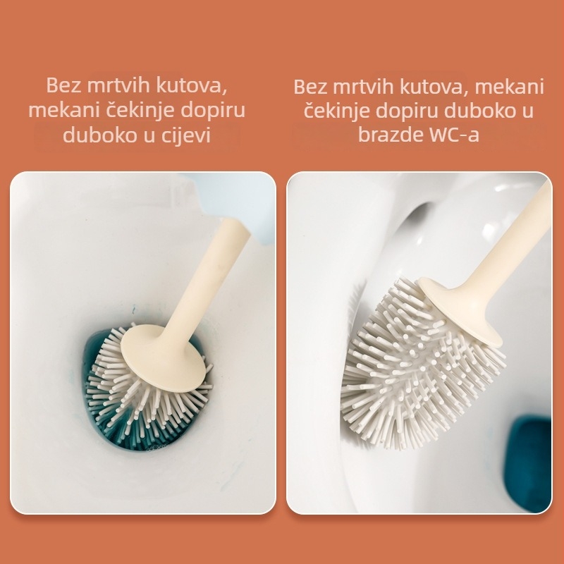 Set četkica za WC s dugom drškom i bazom — plastika, težina 0,3 kg, pakiranje unutar kutije, 36 komada, Songtai
