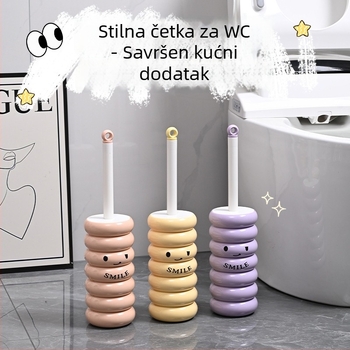 Caterpillar set četke za WC s dugom drškom i silikonskom glavom – kućna upotreba, bez mrtvih kutova, 200 g, porijeklo Yiwu