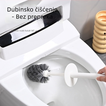 Caterpillar set četke za WC s dugom drškom i silikonskom glavom – kućna upotreba, bez mrtvih kutova, 200 g, porijeklo Yiwu