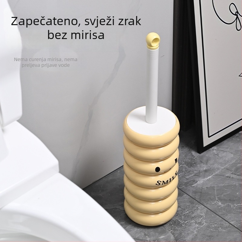 Caterpillar set četke za WC s dugom drškom i silikonskom glavom – kućna upotreba, bez mrtvih kutova, 200 g, porijeklo Yiwu