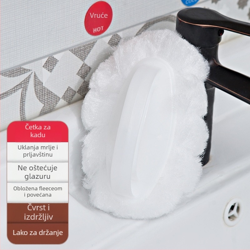 Četka za WC s mekanim čekinjama, bez mrtvih kutova, za hotelske kupaonice | Plastika, 50 g, Brand One Jiale, 1 kom., Pakiranje u vrećici