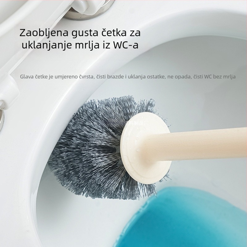 Četka za WC od plastike, dugačkog držača s bazom, višestruka namjena (Materijal: Plastika; Izlazak proizvoda: Proljeće 2020; Pakiranje: opp; Težina: Drugo)