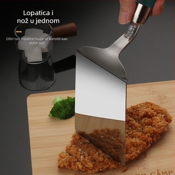 Chenghuijie 304 nehrđajući čelik spatula za palačinke, teppanyaki i pržena jaja