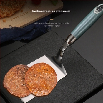 Chenghuijie 304 nehrđajući čelik spatula za palačinke, teppanyaki i pržena jaja
