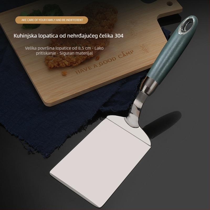 Chenghuijie 304 nehrđajući čelik spatula za palačinke, teppanyaki i pržena jaja