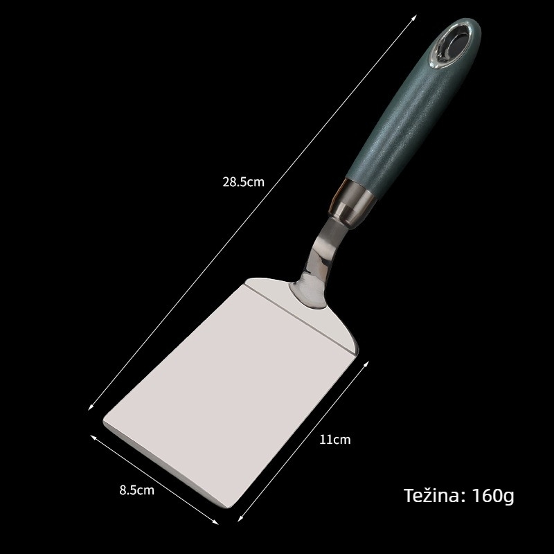 Chenghuijie 304 nehrđajući čelik spatula za palačinke, teppanyaki i pržena jaja