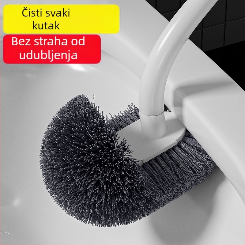 Četka za zahod s dugačkom drškom, zidna montaža, plastična konstrukcija, jedno pakiranje, za teško dostupne kutove