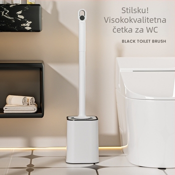 Set četke za WC za kućnu upotrebu s dizajnom bez mrtvih kutova, montaža bez bušenja i produženim držalom; Materijal: plastika, Značka: Ying zhiya