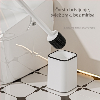 Set četke za WC za kućnu upotrebu s dizajnom bez mrtvih kutova, montaža bez bušenja i produženim držalom; Materijal: plastika, Značka: Ying zhiya