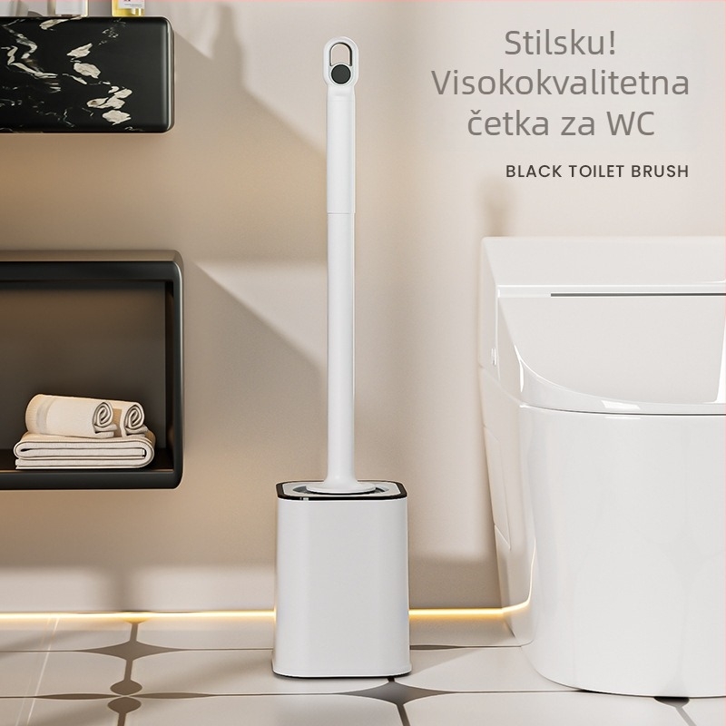 Set četke za WC za kućnu upotrebu s dizajnom bez mrtvih kutova, montaža bez bušenja i produženim držalom; Materijal: plastika, Značka: Ying zhiya