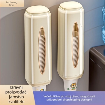 Zidni držač čaša od plastike — moderan minimalistički stil, za jednokratne čaše, izlazak zimi 2025