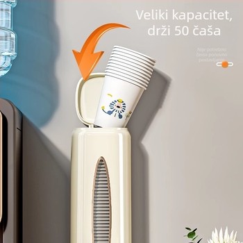 Zidni držač čaša od plastike — moderan minimalistički stil, za jednokratne čaše, izlazak zimi 2025