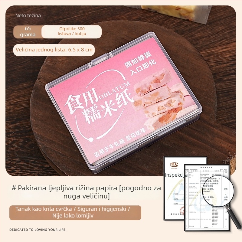 Set alata s odvojivim dnom za Snowflake Crispy Ejiao tortu, keksi, nugat i karamel