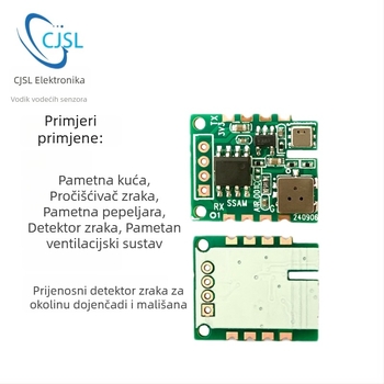 21VOC all-in-one modul za otkrivanje kvalitete zraka s TVOC-om, formaldehidom, CO2, temperaturom i vlagom, UART izlaz