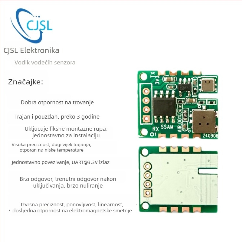 21VOC all-in-one modul za otkrivanje kvalitete zraka s TVOC-om, formaldehidom, CO2, temperaturom i vlagom, UART izlaz