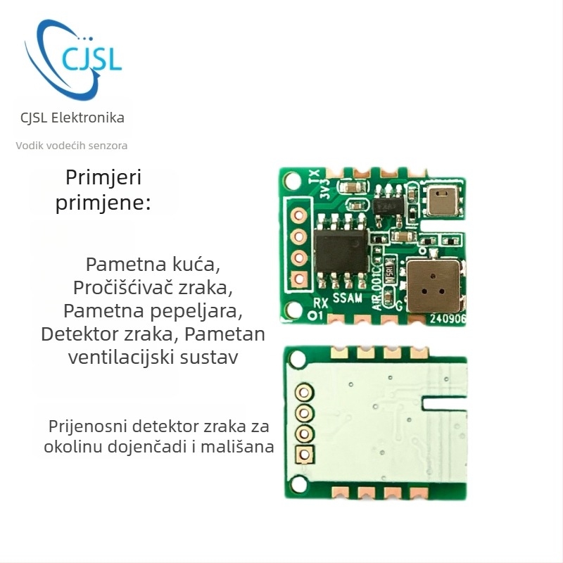 21VOC all-in-one modul za otkrivanje kvalitete zraka s TVOC-om, formaldehidom, CO2, temperaturom i vlagom, UART izlaz