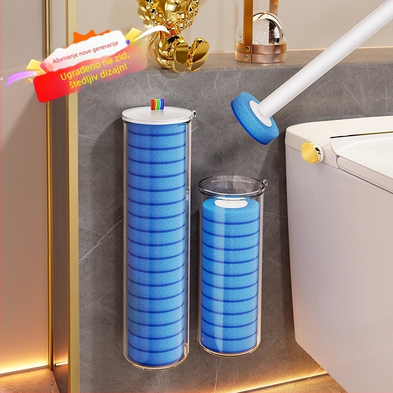 Zidna četka za WC, jednokratna, plastična — Brand Good helper, za kućnu uporabu