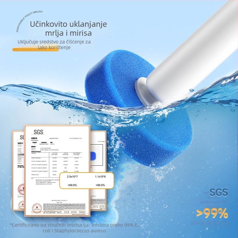 Zidna četka za WC, jednokratna, plastična — Brand Good helper, za kućnu uporabu