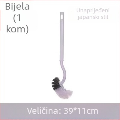 Hangge WC četka s dugim drškom, zidni nosač, glava u obliku savijanja, plastična