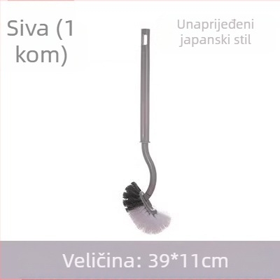 Hangge WC četka s dugim drškom, zidni nosač, glava u obliku savijanja, plastična