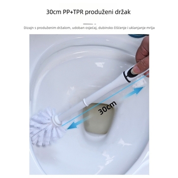 Set četke za WC s bazom, okruglom glavom, plastična konstrukcija; pakiranje 120 kom.; lansirano u proljeće 2020.; marka 20122