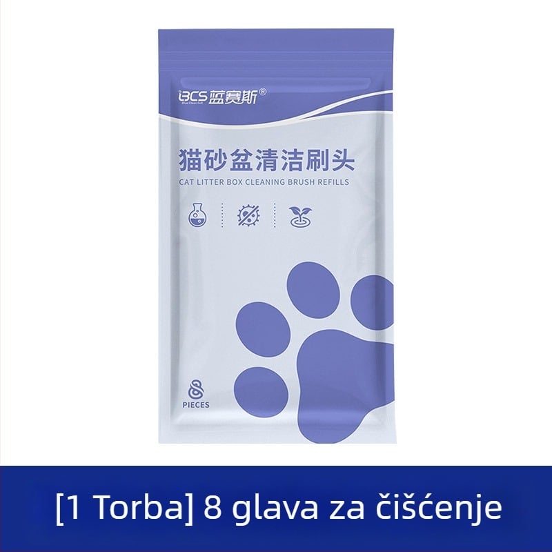 Četka za čišćenje posude za mačji pijesak, Blue Seth, materijal: spužva