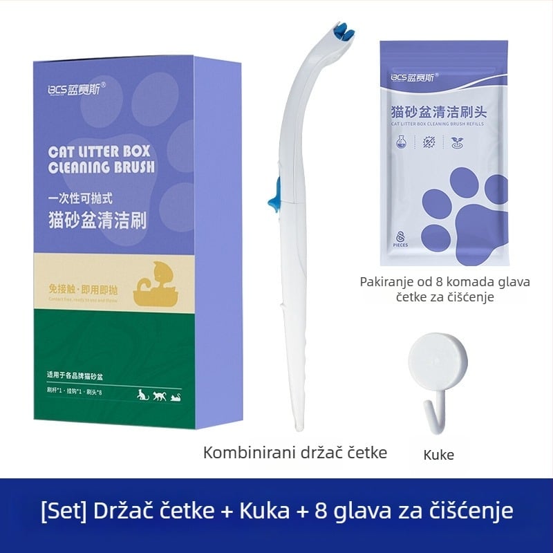 Četka za čišćenje posude za mačji pijesak, Blue Seth, materijal: spužva