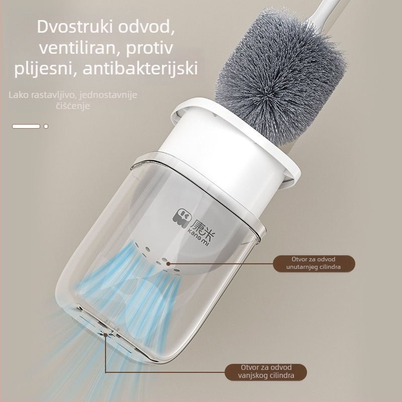 Četka za WC s postoljem – Kangmi originalni dizajn, plastična, podrijetlo Yiwu, težina 274 g, pakiranje Opp bag
