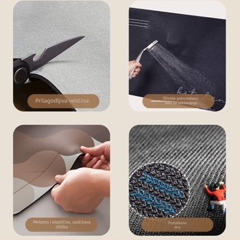 Podloga za čajnu ceremoniju, nepravilnog oblika, krajolinski uzorak, kineski stil