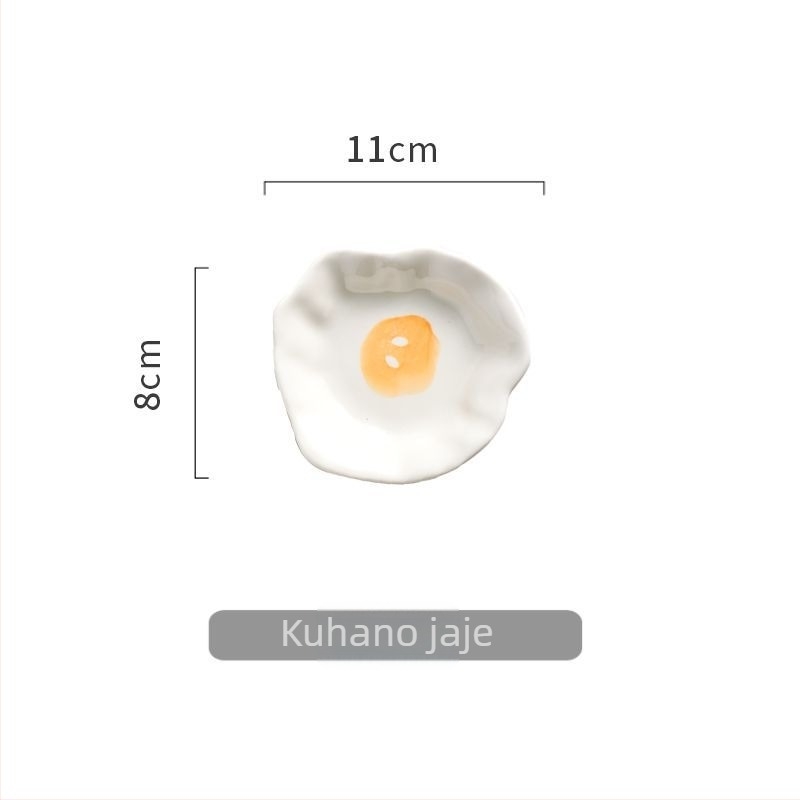 Keramička zdjela za dip, oblik kruha, nordijski stil, pogodna za sojin umak i začine, moguć tisk logotipa