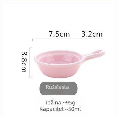Nordijski keramički tanjur za začine, okrugli, pogodna za mikrovalnu pećnicu