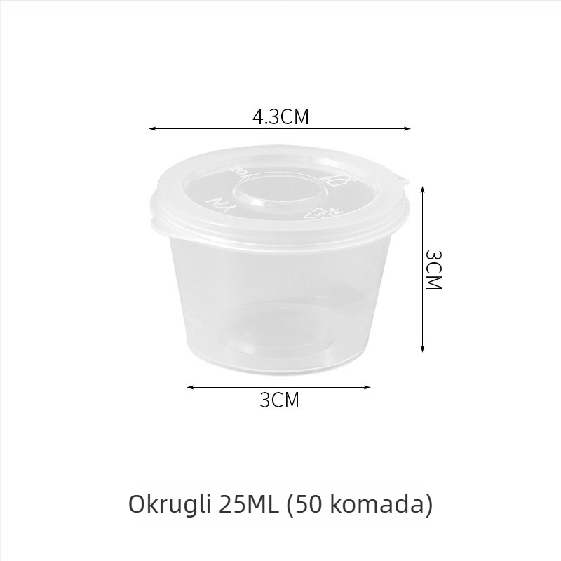 Zatvorene posude za hranu, mini zamrzivač kutija, PP materijal, komplet 50 kom