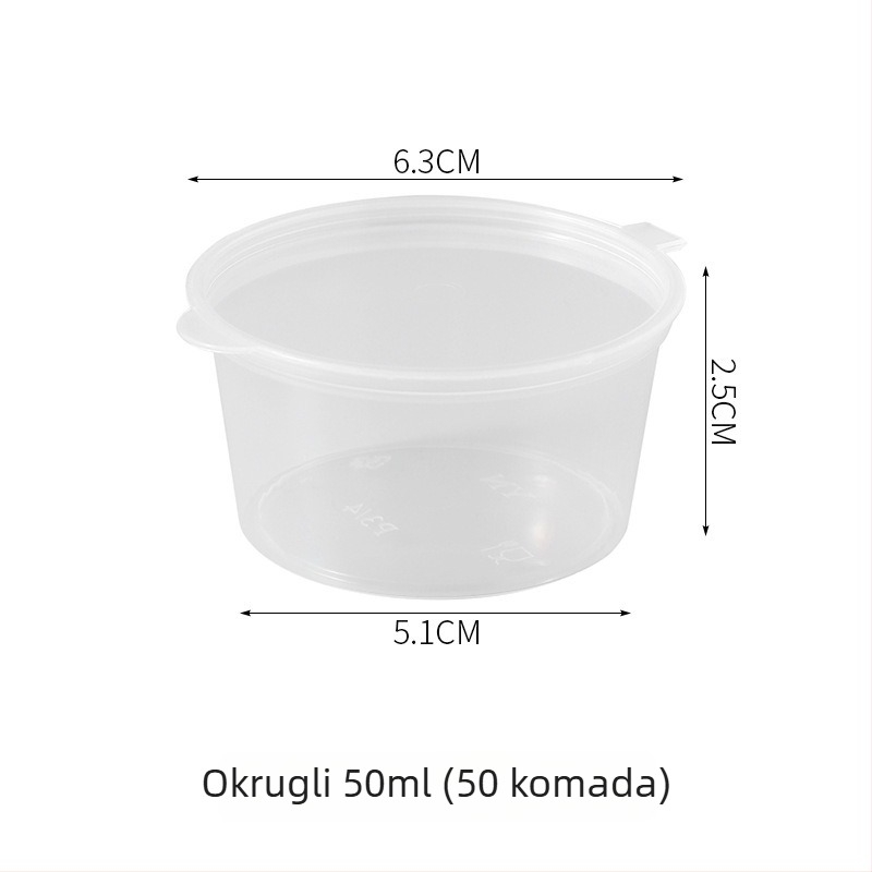 Zatvorene posude za hranu, mini zamrzivač kutija, PP materijal, komplet 50 kom