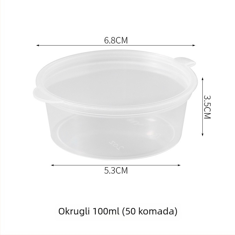 Zatvorene posude za hranu, mini zamrzivač kutija, PP materijal, komplet 50 kom