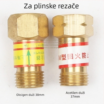 Ventil za temperiranje plinskog rezača plamena, bakreni, serija Charmer, za plinske rezne pištolje, zavarivački napon 0,1