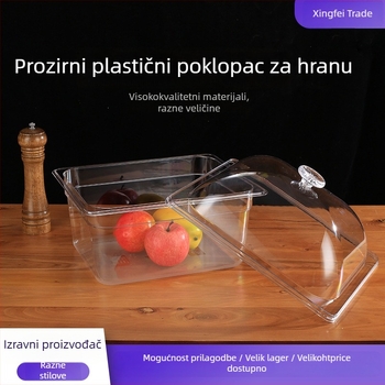 Star Fly plastična pravokutna poklop za hranu – proziran, moderan minimalistički stil, licencirana privatna etiketa