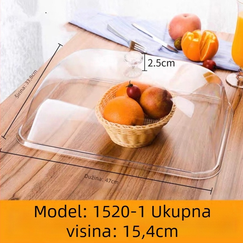 Star Fly plastična pravokutna poklop za hranu – proziran, moderan minimalistički stil, licencirana privatna etiketa