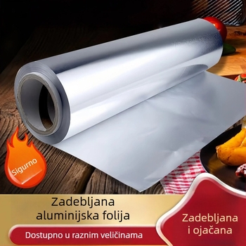 Aluminijska folija za roštilj - 12 µm, Mikrovalna: Da, Prilagodljivo: Da)