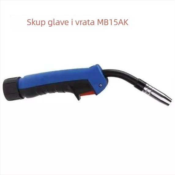 MB15AK Zavarivačka glava pištolja MIG CO2, Europski stil, Sklop glava-vrat