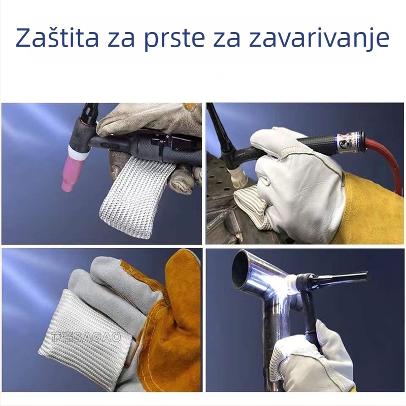 Prsteni od vlakna stakla za TIG zavarivanje – zaštita od opeklina, toplinski otporni, za zavarivanje argonskim lukom i zaštitom plinom; točka tališta 1200–1800°C