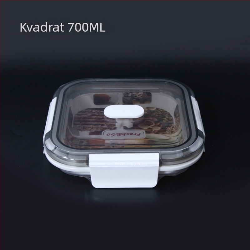 Set kutija za ručak od tekućeg silikona s PCTG poklopcem, kvadratni oblik, kompatibilan s mikrovalnom pećnicom, moderan minimalistički dizajn; kapacitet 301–500 ml, 501–800 ml ili 800–1000 ml.