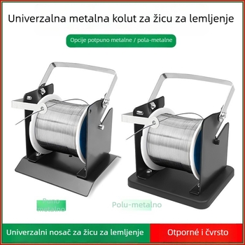 Stalak za cínov drut s aluminijskom konstrukcijom, polualuminijska odložna ploha za cín, univerzalna metalna osnova s osovinom
