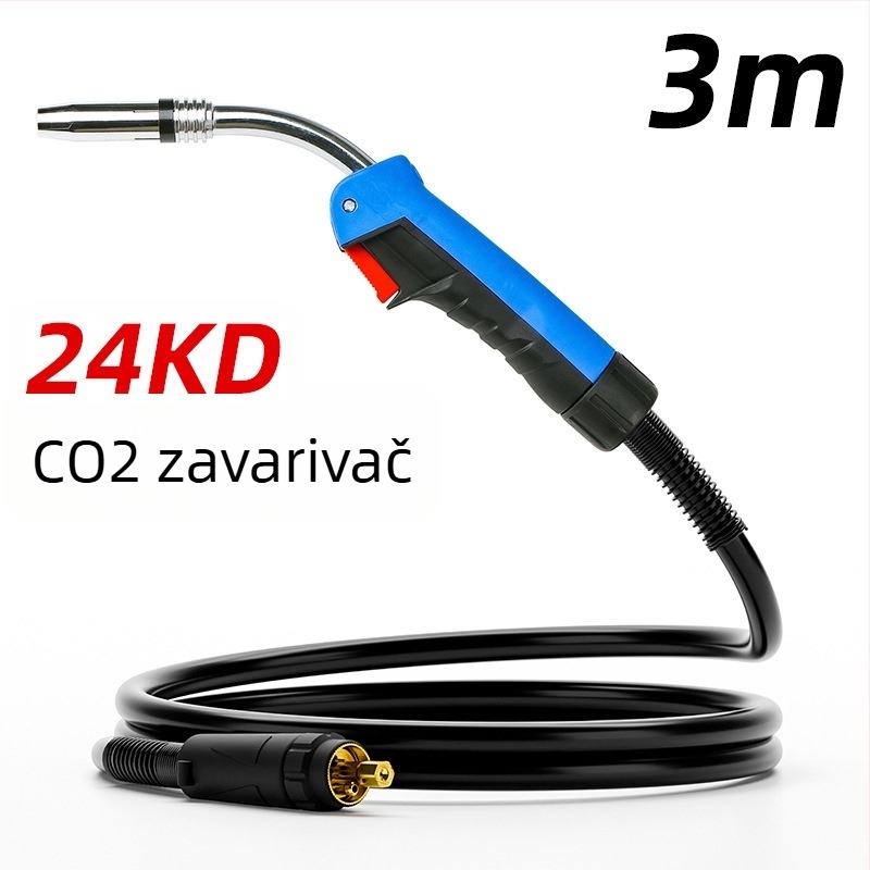 24KD dvostrano štitni zavarivački pištolj NBC300, CO2 zaštita plinskim zavarenjem, 300–350 A, kabel 3–5 m