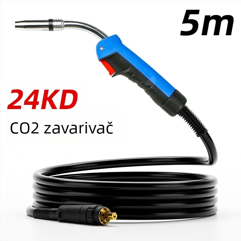 24KD dvostrano štitni zavarivački pištolj NBC300, CO2 zaštita plinskim zavarenjem, 300–350 A, kabel 3–5 m