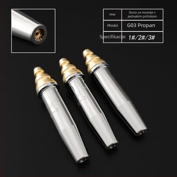 Star Lion Izobarijska mlaznica za rezanje za propan/gaz – Poluautomatska mlaznica za plamen rezanje (G03, 0#, 1#, 2#, 3#)
