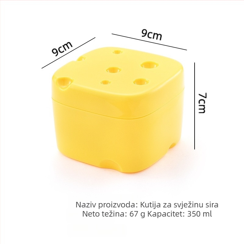 ABS kutija za hranu, kvadratnog oblika, kapacitet ispod 300 ml, jednoslojna, bez izolacije