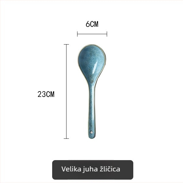 Keramički set posuđa s ručno oslikanim ljilansom pod glazurom, porculan, uključuje zdjelu za rižu, tanjur za ribu i zdjelu za juhu s poklopcem