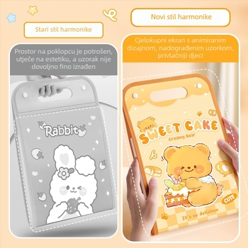 Kaba bear KBX-7100 Plastični fascikl s 13 odjeljaka u obliku harmonike, tiskani logotip, prilagodljiv